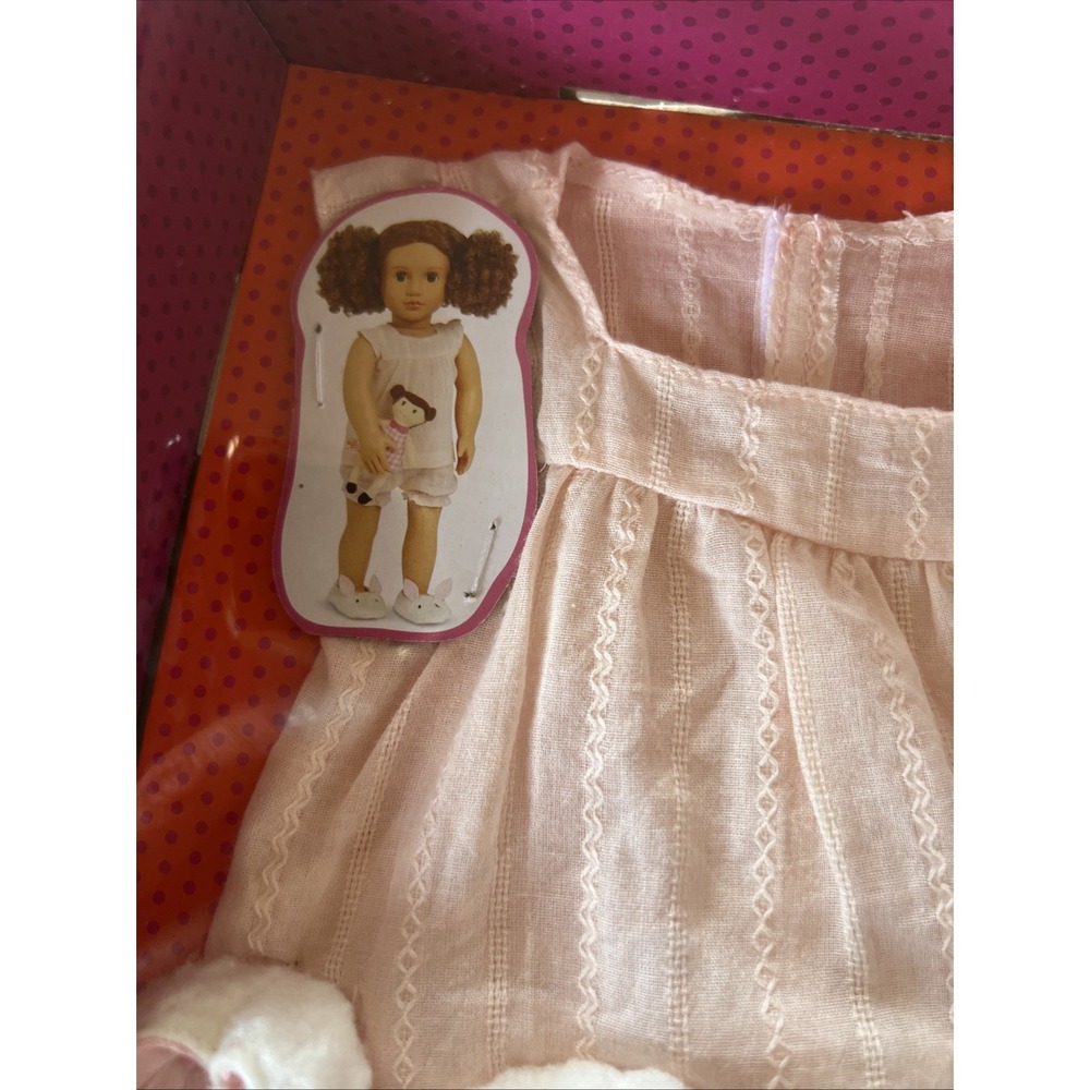 Our Generation Pajamarama Plush Pink Doll Pajama Outfit for 18" Doll - Picture 3 of 7